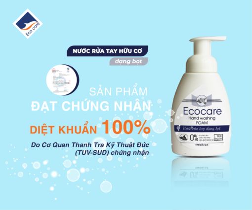  Nước rửa tay hữu cơ diệt khuẩn dạng bọt tinh dầu Quế 