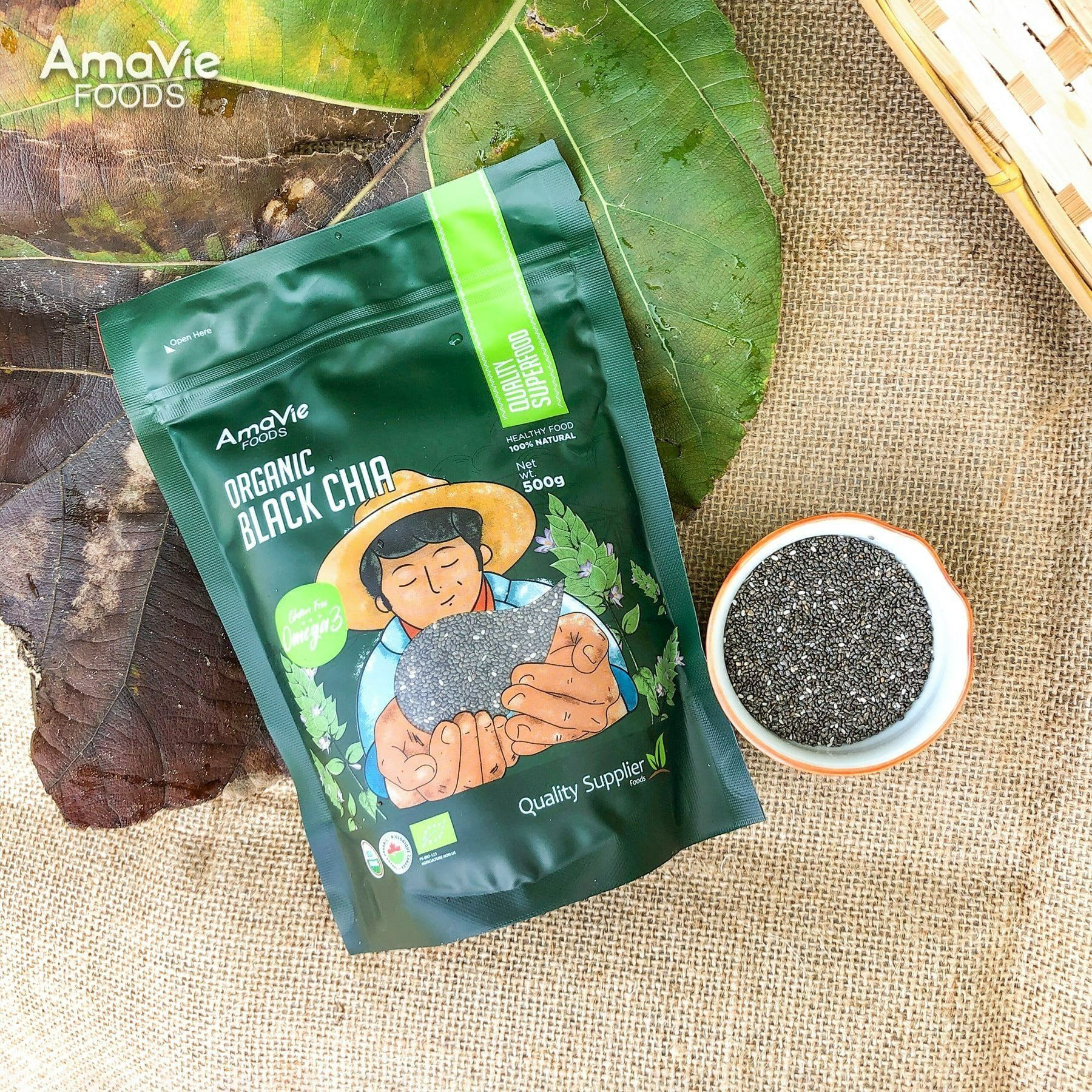  Hạt Chia Hữu Cơ Amavie Foods 250g 
