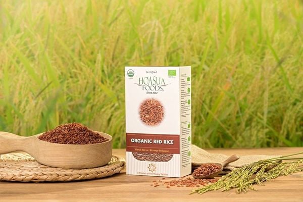  Gạo đỏ hữu cơ Hoa Sữa Food hộp 1kg 