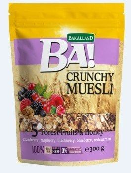  Ngũ Cốc Bakalland Crunchy Muesli 5 Forest Fruits & Honey 300g 