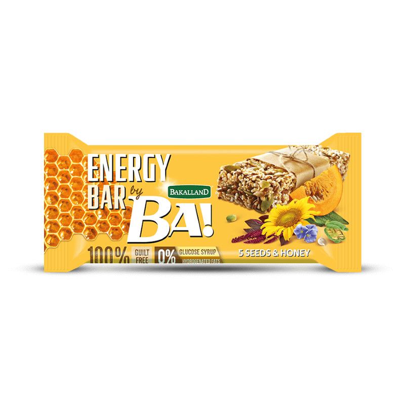  Ngũ Cốc Thanh Năng Lượng BA! 5 Loại Hạt Và Mật Ong 40g 