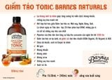  Giấm táo mật ong Tonic Manuka Barnes Naturals chai 500ml 