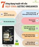  Hạt chia hữu cơ Raw Organic túi 500g (Aztec Organics) 