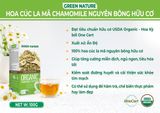  Hoa cúc la mã Chamomile Nguyên Bông Hữu Cơ hộp100g - Green Nature 