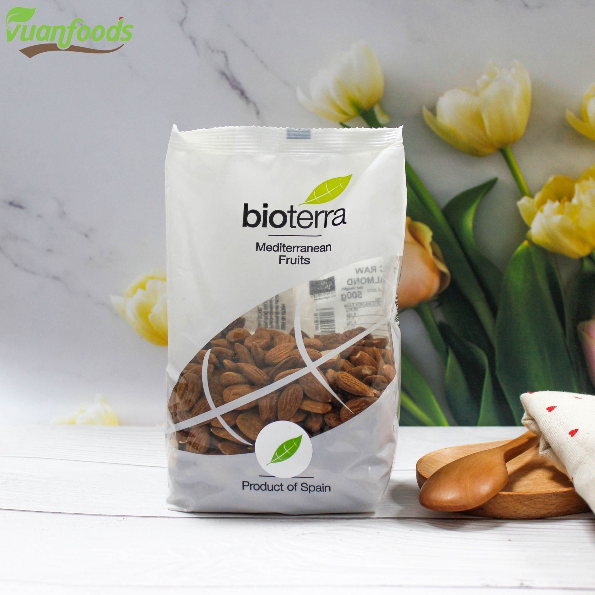  Hạnh nhân rang hữu cơ Bioterra túi 200g 