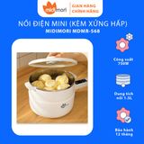  Nồi Lẩu Điện Đa Năng Mini Midimori MDMR-568 (750W) Kèm Xửng Hấp – Hàng Chính Hãng 