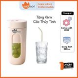  Máy Xay Sinh Tố Mini Cầm Tay Đa Năng Midimori MDMR-212 Tặng Kèm Ly Thủy Tinh Cao Cấp -  Hàng Chính Hãng 