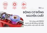  Máy nhào trộn bột, xay thịt đùn xúc xích Midimori 1800W, thân khung thép, cối inox 6 lít 