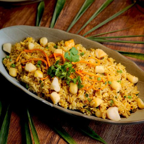  CƠM CHIÊN SÒ ĐIỆP NẤM HẠ THẢO 