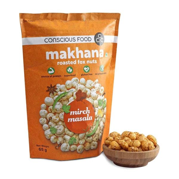  Hạt Sen Bung Makhana vị Cay Mirch Masala 65 gr 