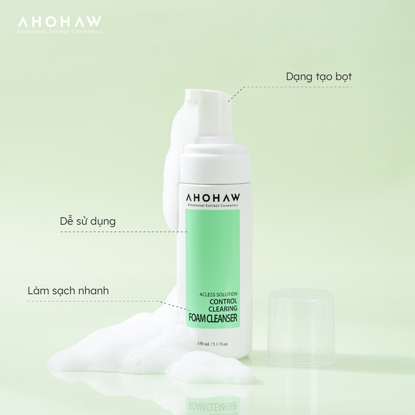  Control Clearing Foam Cleanser - Sữa Rửa Mặt Dạng Bọt Dành Cho Da Dầu Mụn - 150ml/480ml 
