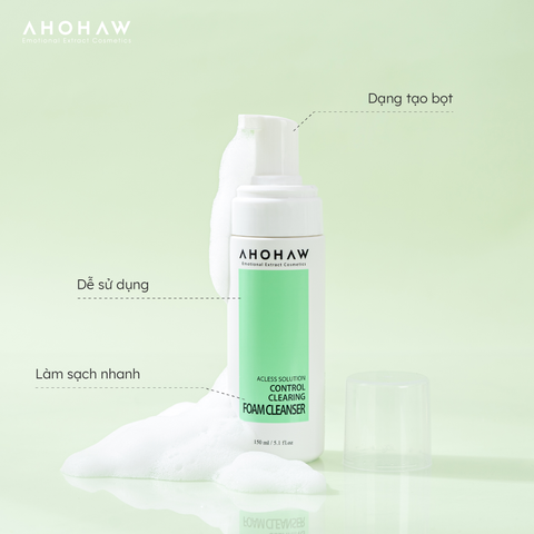  Sữa rửa mặt làm sạch sâu & cải thiện mụn dành riêng cho da dầu và da hỗn hợp Control Clearing Foam Cleanser 