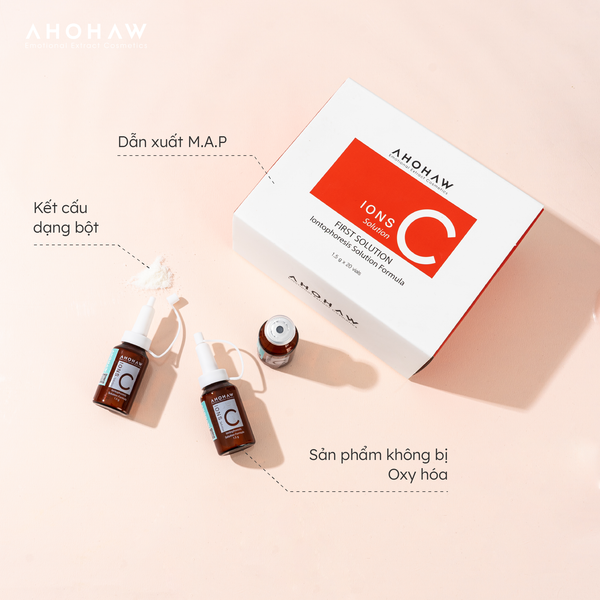  Ions C Solution - Bột vitamin C nguyên chất M.A.P - Hộp 20 lọ x 1.5gr 