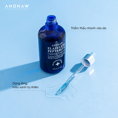  Elazulene Peptablue Calming Ampoule - Tinh Chất Phục Hồi, Trẻ Hoá Tế Bào Sinh Học - 50ml 