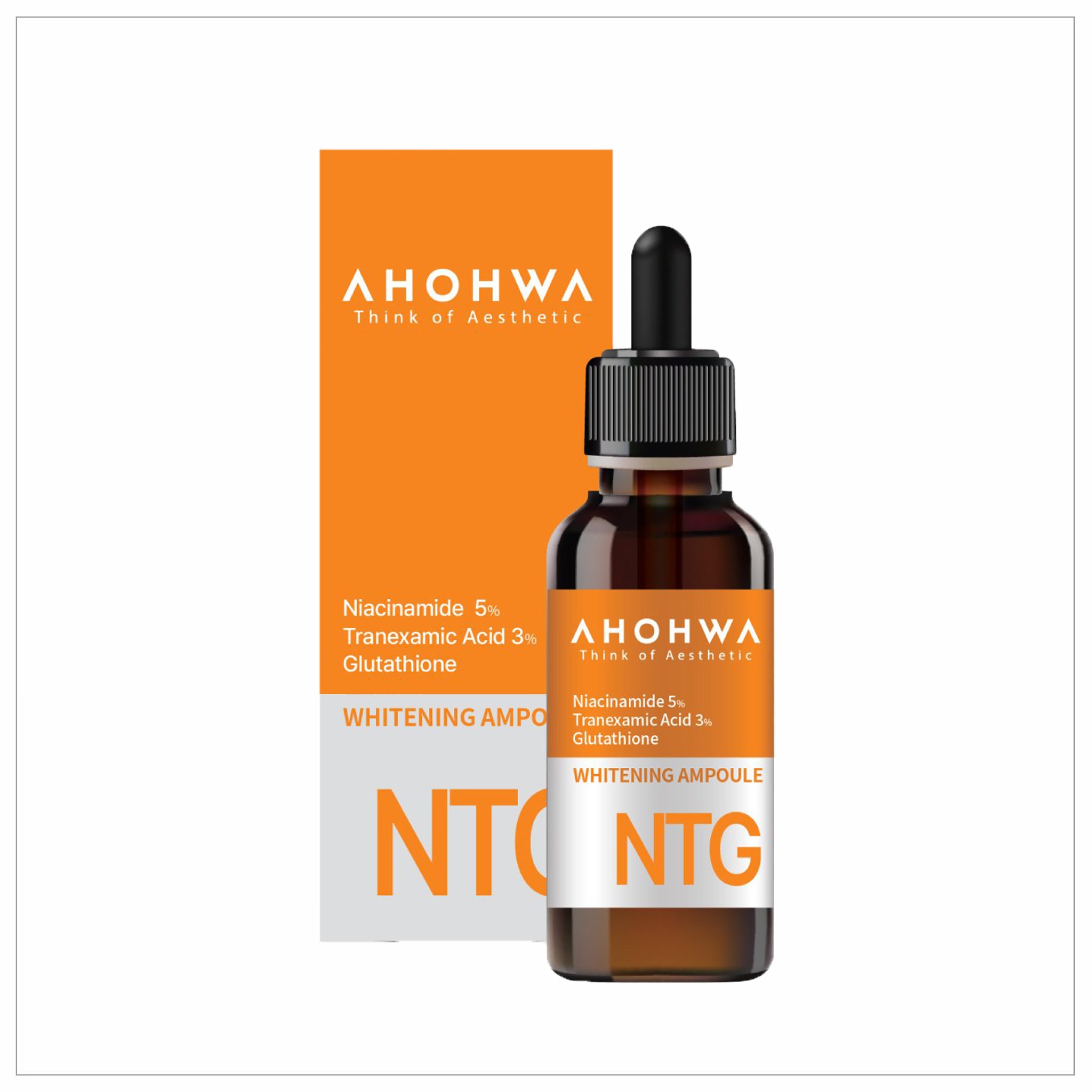 Tinh chất dưỡng trắng, mờ thâm nám Ahohwa Whitening Ampoule NTG (30ml)