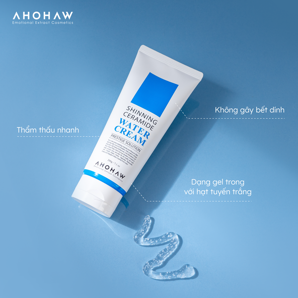  Shinning Ceramide Water Cream - Kem Dưỡng Siêu Cấp Nước & Phục Hồi Hàng Rào Bảo Vệ Da - 80gr/200gr 