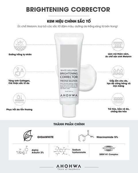  Brightening Corrector - Kem Dưỡng Hỗ Trợ Cải Thiện Sắc Tố, Làm Sáng Da Đều Màu - 50ml 
