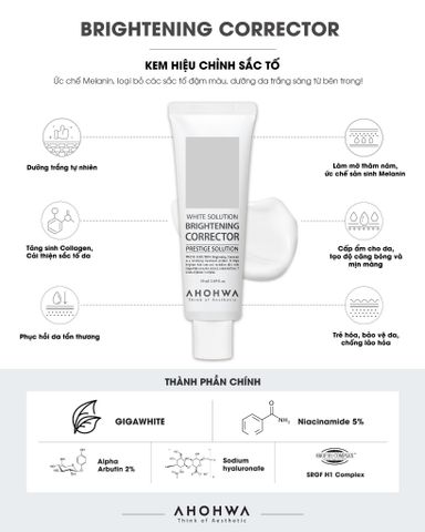  Brightening Corrector - Kem Dưỡng Hỗ Trợ Cải Thiện Sắc Tố, Làm Sáng Da Đều Màu - 50ml 