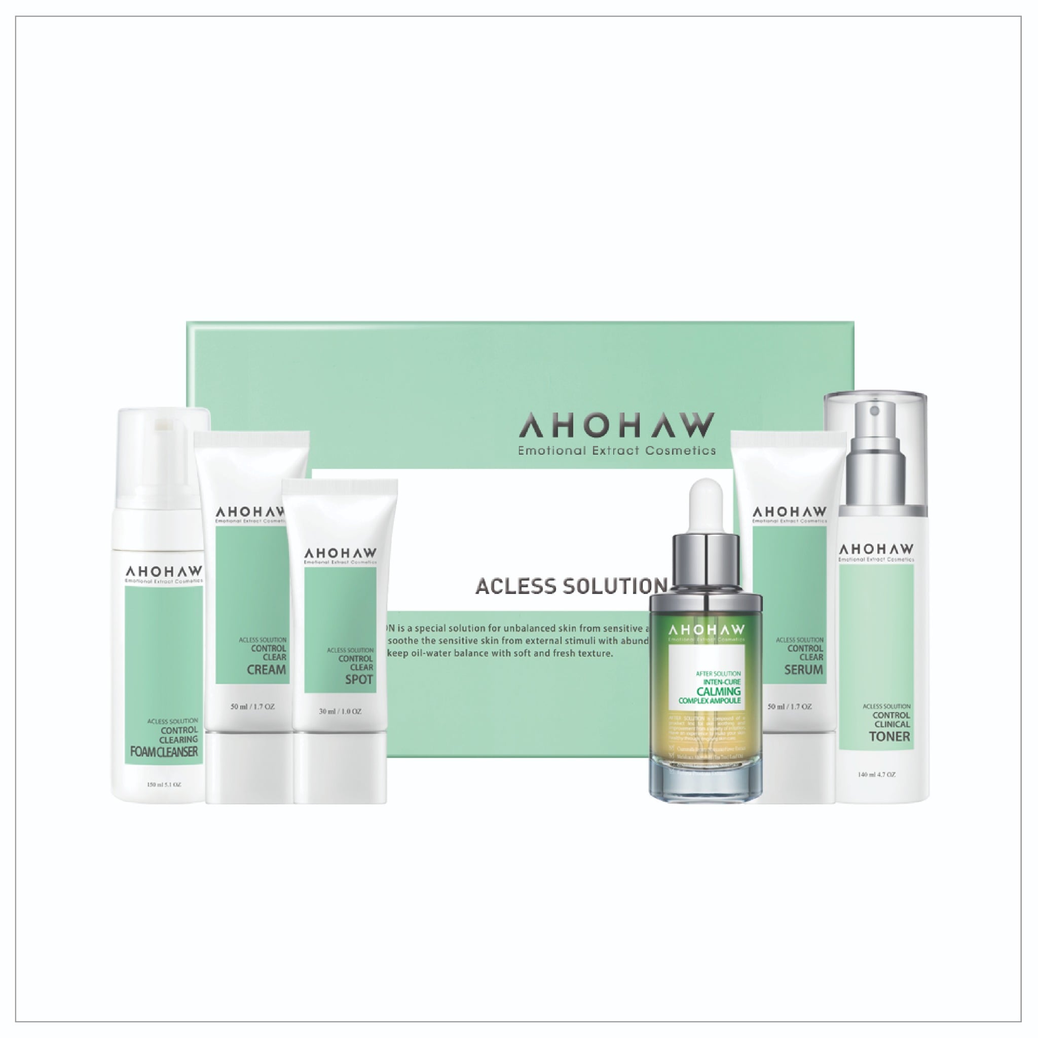 Acless Solution Set - Bộ Chăm Sóc Da Dầu Mụn Chuyên Sâu