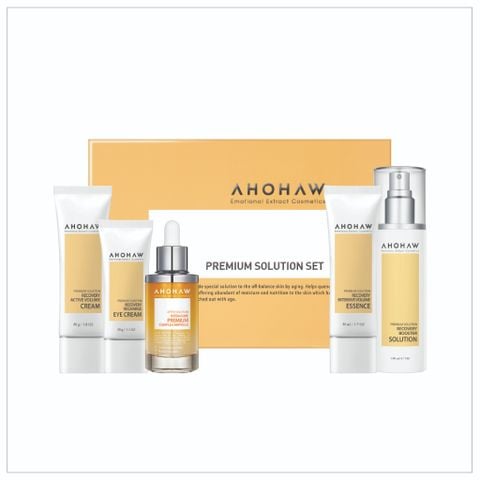  Bộ Chống Lão Hoá Chuyên Nghiệp Ahohaw Premium Solution Set 