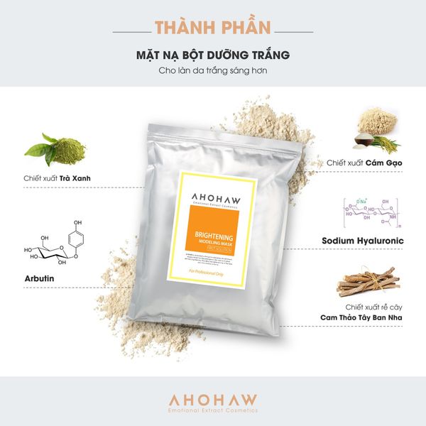  Brightening Modeling Mask - Mặt Nạ Bột Dẻo Dưỡng Trắng - 1000gr 