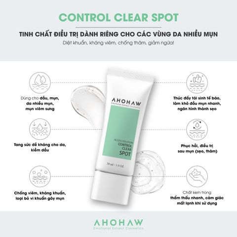  Control Clear Cream - Kem Dưỡng Ẩm, Giảm Mụn Trứng Cá - 50ml/500ml 