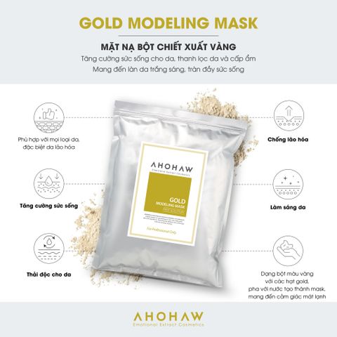  Mặt nạ bột dẻo tinh chất vàng Gold Modeling Mask (Túi 1kg) 