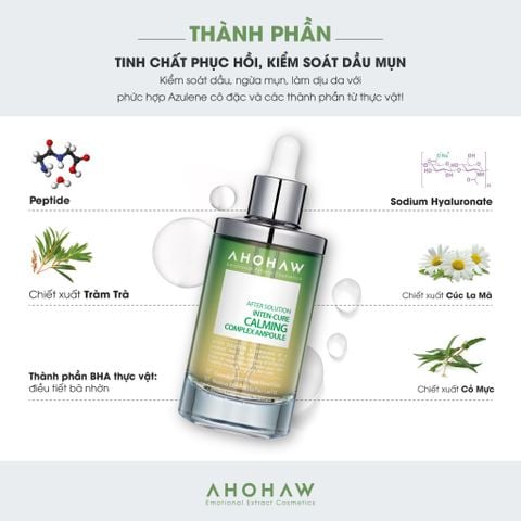  Inten Cure Calming Complex Ampoule - Tinh Chất Giảm Viêm, Cải Thiện Mụn - 150ml 