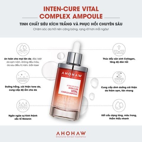  Tinh chất dưỡng sáng da - mờ thâm - giảm nám Inten Cure Vital Complex Ampoule 