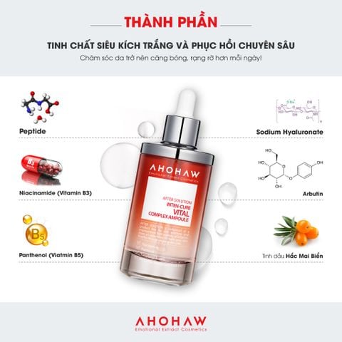  Inten Cure Vital Complex Ampoule - Tinh Chất Dưỡng Trắng, Mờ Thâm, Giảm Sắc Tố Sạm Màu  - 150ml 