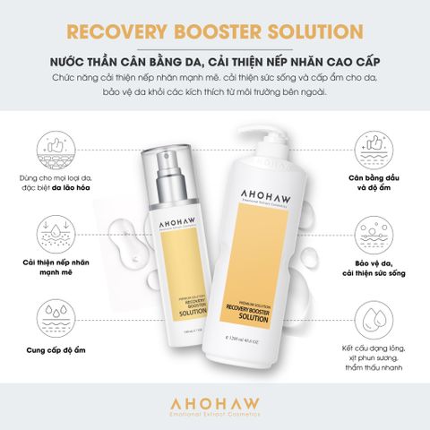  Recovery Booster Solution - Toner Cấp Ẩm & Cải Thiện Tình Trạng Lão Hóa - 140ml/1000ml 