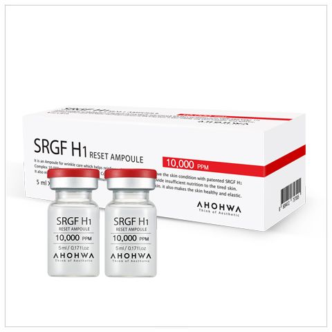  SRGF H1 Reset Ampoule - Yếu Tố Tăng Trưởng Tế Bào Gốc - Hộp 8 Lọ x 5ml 