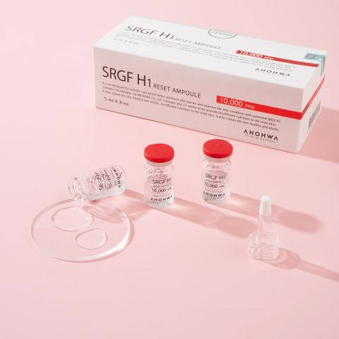  SRGF H1 Reset Ampoule - Yếu Tố Tăng Trưởng Tế Bào Gốc - Hộp 8 Lọ x 5ml 