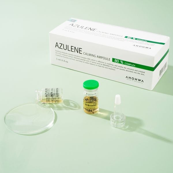  Azulene Calming Ampoule - Tế Bào Gốc Hỗ Trợ Làm Dịu, Chăm Sóc Da Mụn, Phục Hồi Da - Hộp 8 Lọ x 5ml 
