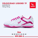  Giày Bóng Đá Chính Hãng KAMITO VELOCIDAD LEGEND Trắng/Hồng TF 