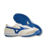  Giày Bóng Đá Cỏ Nhân Tạo Mizuno Morelia Sala Trắng Xanh Bích Đinh Tròn TF 