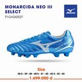 Giày Bóng Đá Chính Hãng Mizuno NEO III SELECT AS MUGEN PACK Xanh Dương FG 