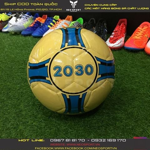  Quả Bóng Đá Futsal Chính Hãng Geru 2030 Dán Xanh/Vàng 