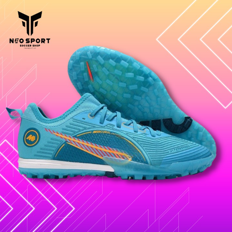  Giày Bóng Đá Cỏ Nhân Tạo Mercurial Zoom Vapor 14 Pro SF BluePrint 2022 Bo thun Xanh Ngọc TF 