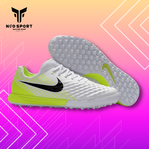  Giày Đá Banh Cỏ Nhân Tạo Magistax bo thun Trắng gót Chuối TF 