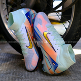  Giày Bóng Đá Cỏ Tự Nhiên Mercurial Vapor 16 Superfly cổ cao MDS009 Xám Xanh FG 