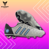  Giày Bóng Đá Cỏ Tự Nhiên Adipure 11Pro Toni Kroos Xám Logo Xanh Da FG 