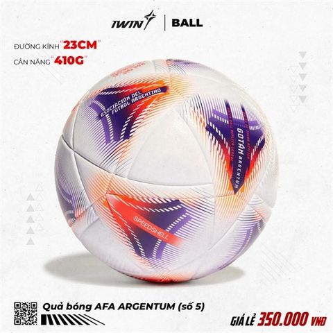  Quả Bóng Đá iWin - AFA Argentum Trắng/Tím/Đỏ 