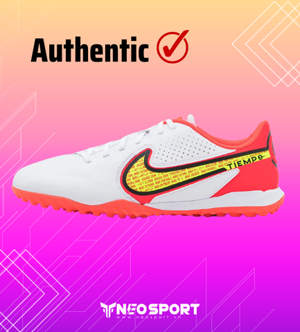  (CHÍNH HÃNG) GIÀY BÓNG ĐÁ NIKE TIEMPO LEGEND 9 ACADEMY TRẮNG/ĐỎ TF 