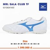  Giày Bóng Đá Chính Hãng Mizuno MRL SALA CLUB Trắng/Xanh TF 