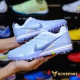  Giày Bóng Đá Cỏ Nhân Tạo Mercurial Zoom Vapor 14 Pro SF Bo Thun Xám/Tím Nhạt TF 