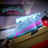  Giày Bóng Đá Cỏ Nhân Tạo Mercurial Vapor 16 Pro Bo Thun Prism - Ocean Cube/Pink Blast Xanh Hồng TF 