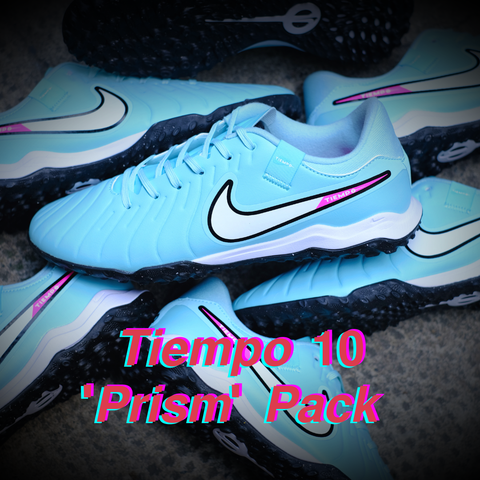  Giày Bóng Đá Cỏ Nhân Tạo Tiempo 10 Academy Xanh Ngọc TF 