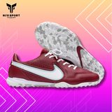  Giày Bóng Đá Cỏ Nhân Tạo Tiempo 9 Pro Đỏ Đế Trắng Camo TF 