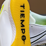  Giày Bóng Đá Futsal Tiempo 9 Pro Trắng Đế Nâu Trong IC 